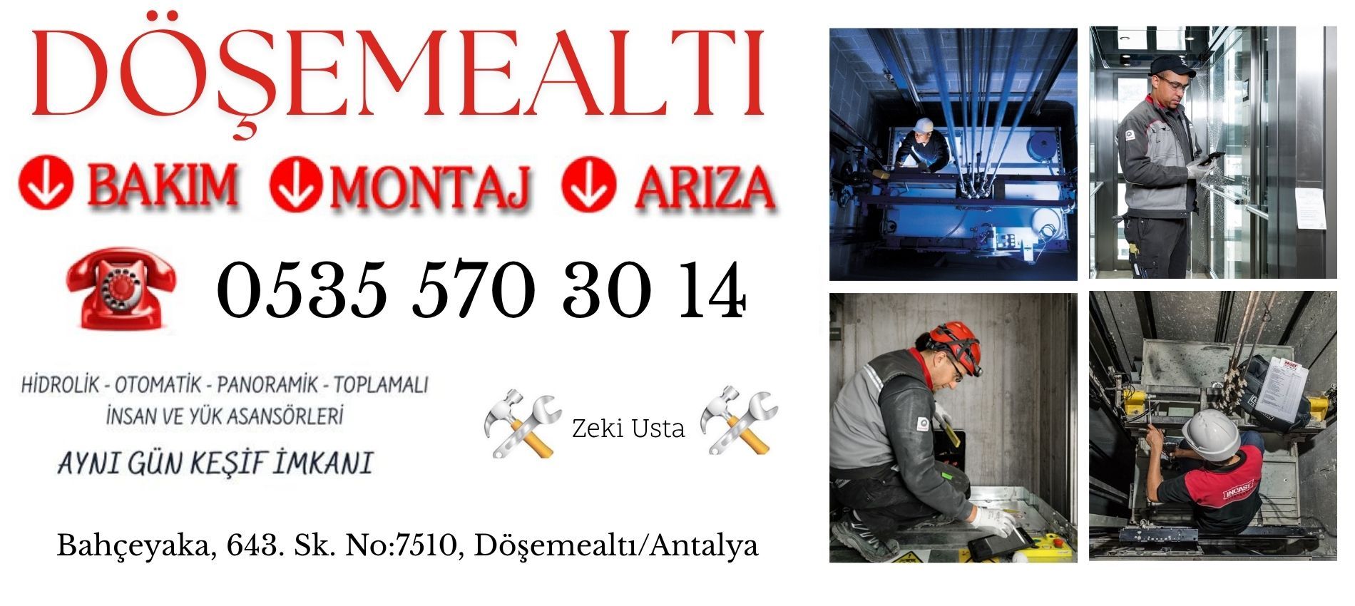 Döşemealtı Asansör Servisi