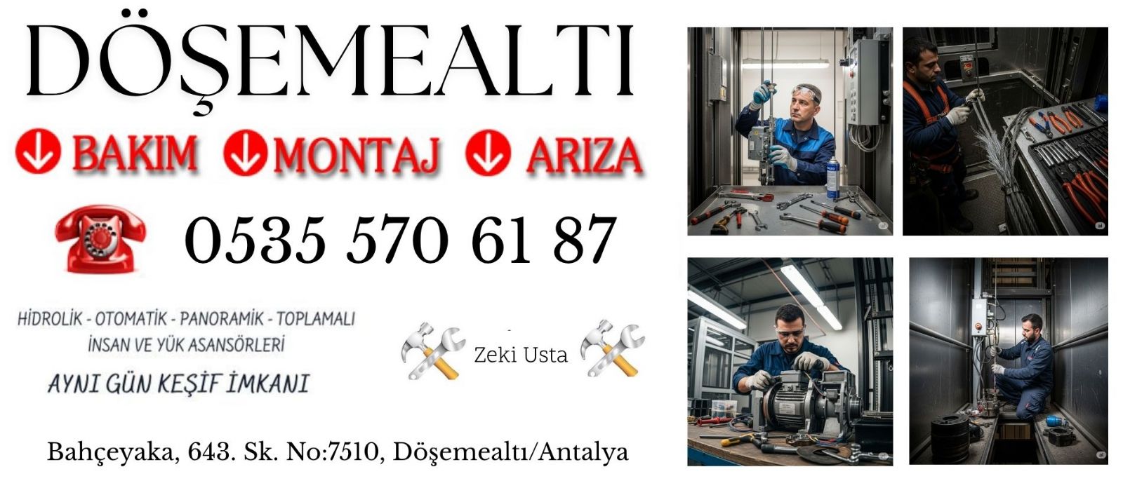 Döşemealtı Asansör Servisi